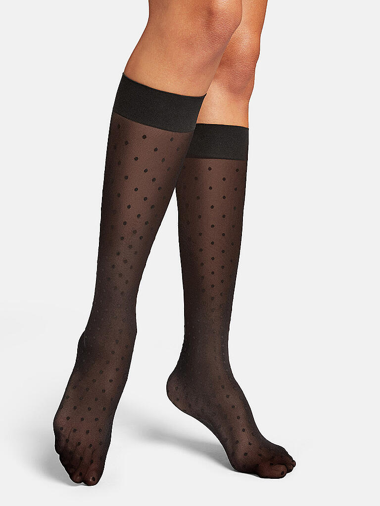 WOLFORD Kniestr mpfe Seaweed Knee Highs Black Black schwarz